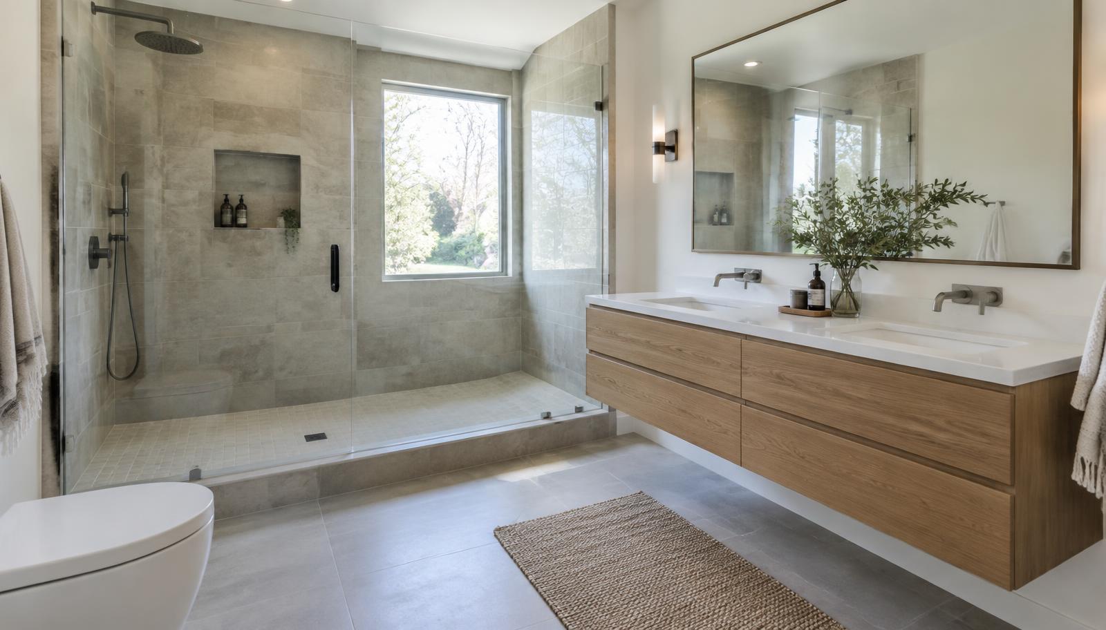 Bathroom Remodeling project in progress on a residential home